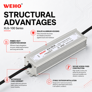 Alimentation électrique industrielle étanche IP67 XLG-100-24, 24V 100W 4.2A, alimentation à découpage à sortie unique - Product Image 2