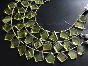 Juego facetado de Briolette de cuarzo limón de 14 piezas, piedra amarilla de 15-10MM de largo, piedra natural 100% certificada por terceros - Product Image 6