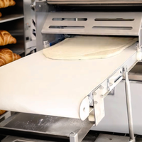 Laminoir Automatique pour Boulangerie Pâtisserie Feuilletée Pâte Filo, Laminoir à Pâte 30 kg, Mini Petite Machine à Étaler et Aplatir la Pâte