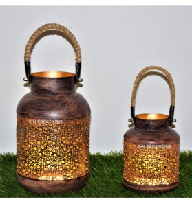 Farol colgante de Metal para decoración de jardín, farol colgante de Metal para decoración de casa de campo al aire libre, artesanal, Vintage, gran oferta - Product Image 4