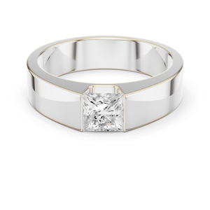 Anillo de Diamante Cultivado en Laboratorio con Corte Brillante Redondo, Chapado en Oro de 10K/14K, Joyería de Lujo para Compromiso y Boda para Mujer, Certificado IGI, Sintético - Product Image 6
