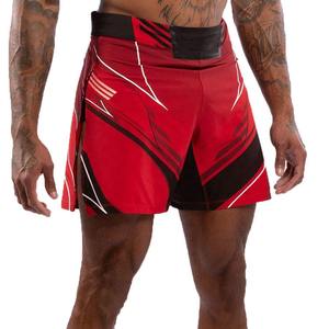 Vente en gros de vêtements de sport de kickboxing personnalisés pour hommes shorts d'entraînement en toile à motif uni sublimés shorts de combat de boxe de style décontracté - Product Image 2