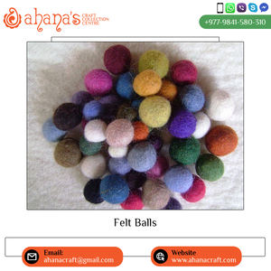 Premium Quality Large Handmade Wool Felt Ball Modern Home Art Decorative Home Decor Direct Factory Best Color Shades - Product Image 3