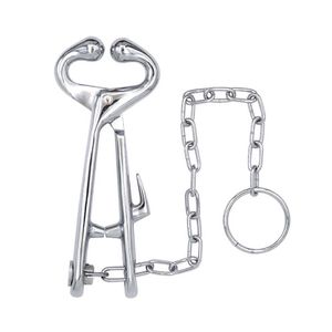 Instruments vétérinaires Offre Spéciale pattes d'animaux griffes tondeuse à sabot vétérinaire porte-nez de taureau avec chaîne pour bétail pince à taureau - Product Image 3