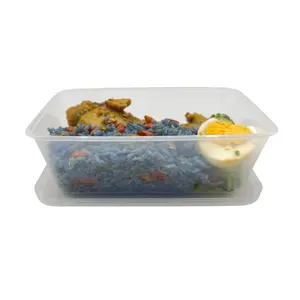 Microwaveable Recyclable Disposable Biodegradable Freezer Proof Anti Leaking Food Grade Durable PP Food Takeaway Box Container