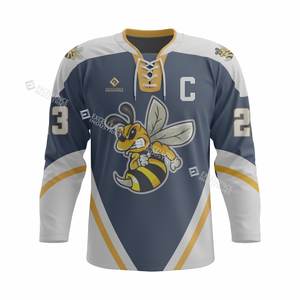 Vente en gros d'uniformes de hockey sur glace sur mesure ensembles de pantalons en jersey unisexe respirant à séchage rapide pour adultes - Product Image 1