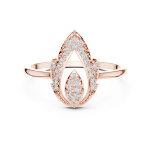 แหวนหมั้นเพชรทรงกลมทองคำ 14K สีเหลืองสำหรับผู้หญิง |   ของขวัญแต่งงานรับรองโดย IGI ดีไซน์ทันสมัย - Product Image 2