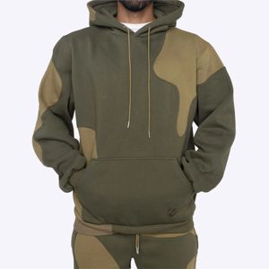 เสื้อฮู้ดผ้าคอตตอนขนแกะมีฮู้ดสีสองโทน - Product Image 1