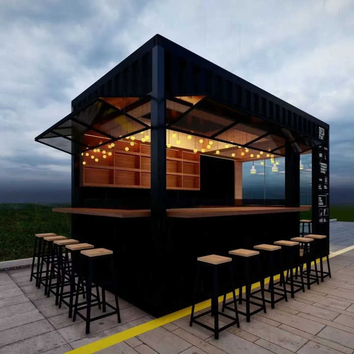 10ft 20ft Fast Food Mini Mobile Container Coffee Bar Houses Outdoor ...