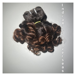 Cheveux ondulés rebondissants, cheveux indiens bruts, cuticules alignées, texture douce et fluide, extensions de cheveux non traités : modèle non permanent - Product Image 1