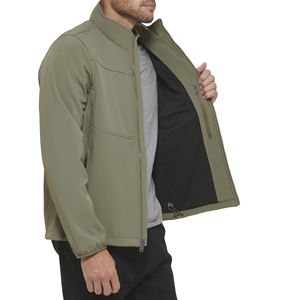 Reasonable rate Softshell men's jackets premium quality durable material best design Unique Embroidered Softshell jacket for men - Product Image 3