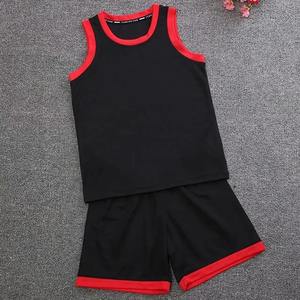 Quality <b>Crafts</b> Co. Customizable Orange Kids Basketball Jersey <b>Sets</b> Sport Kit Breathable Shirts Shorts Suit Boys <b>Girls</b> Model - Product Image 4