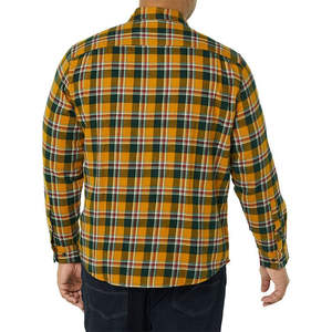 Wholesale Autumn Full Sleeve Custom <b>Oversized</b> Cotton <b>Flannel</b> Plaid Mens <b>Shirt</b> Jacket Casual Mens <b>Flannel</b> <b>Shirts</b> Breathable - Product Image 4