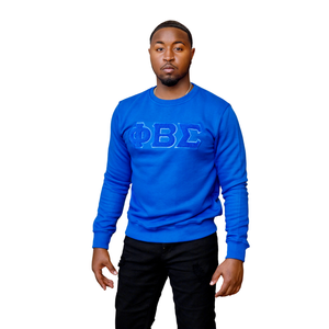 เสื้อสเวตเตอร์ปักลาย phi Beta Sigma chenille ผ้าคอตตอนเนื้อนุ่มแบบกรีกเครื่องแต่งกายนักศึกษาชาย - Product Image 4