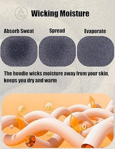 Sweats à capuche doublés Sherpa et sweatshirts en polyester/coton pour hommes - Product Image 6