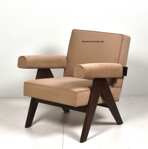 ชุดเก้าอี้โซฟาแบบพับได้สไตล์วินเทจไม้สักสไตล์วินเทจแบบโบราณชุดเก้าอี้โซฟาแบบปรับได้หรูหราทันสมัย - Product Image 1