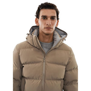 Veste d'hiver pour homme sur mesure, fabricant direct, haute qualité, veste matelassée en toile multicolore brillante avec col montant - Product Image 4