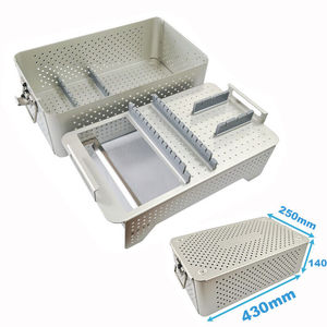 Autoclave Bandeja Acero Caja Esterilización Caja Instrumentos Quirúrgicos - Product Image 3
