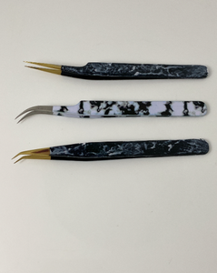 Pince à épiler pour cils avec logo personnalisé Fournitures de beauté Pince à épiler pour extension de cils avec volume de marque privée pour cosmétiques - Product Image 4