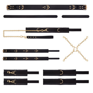Kit de Bondage BDSM SM de 7 Piezas con Esposas Ajustables y Cinturón - Product Image 5
