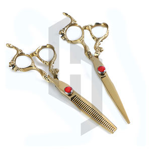 Ciseaux de coiffure professionnels, nouveau ensemble de ciseaux pour salons de coiffure amincissants, 5 pièces - Product Image 2