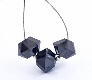 Cuentas de moissanita de corte AAA, cuentas negras de diamante, cuentas perforadas de moissanita sueltas, ideales para hacer joyas - Product Image 2