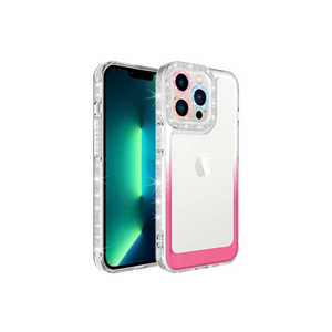 Étui de protection en silicone Netzy LSFA pour iPhone 13 Pro Max, couleur scintillante dégradée - Blanc/Rose, emballage de vente au détail inclus - Product Image 1