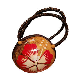 Bolso de mano de estilo Vintage de alta calidad para mujer, respetuoso con el medio ambiente, agua, cáscara de coco, cierre de cremallera, decoración dorada 99, venta al por mayor de Vietnam - Product Image 1