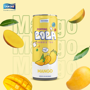 ODM OEM 250ml ชาบับเบิ้ลแบบพรีเมี่ยมจากเวียดนามตัวอย่างดีไซน์ฟรีรสชาติมะม่วงลิ้นจี่พีช - Product Image 2