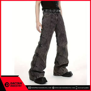 Meilleure vente Pantalon de sport évasé décontracté à séchage rapide pour hommes Logo personnalisé imprimé taille haute coupe normale en coton polaire - Product Image 3