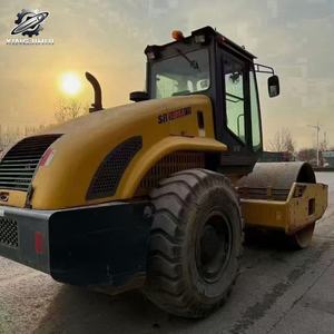 Compacteur vibrant à tambour unique Shantui SR14MA d'occasion, poids de travail 14 tonnes, compacteur de construction de moyenne taille d'origine Chine - Product Image 4