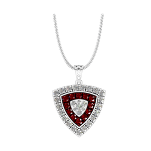 Classique 925 Sterling Silver Moissanite Fine Jewelry Fabricant direct-Cluster Halo Pendentif Collier OEM ODM Acheter en vrac Inde - Product Image 1