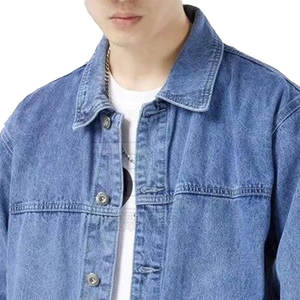 Transpirable hecho en material de alta calidad Hombres Chaqueta vaquera de gran tamaño Superventas Hombres Chaqueta vaquera de gran tamaño para adultos - Product Image 4