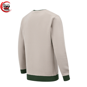 Sudadera térmica de hombre de alta calidad con el mejor diseño, sudadera de invierno recortada con cuello redondo y bloque de Color Beige para hombre - Product Image 2