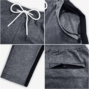 กางเกงวอร์มออกกำลังกายแบบลำลองเอวสูงสำหรับผู้ชายกางเกงคาร์โก้แบบมีรอยย่นตกแต่งกระเป๋าโลโก้ได้ตามต้องการ - Product Image 3