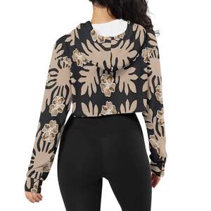 Jersey de longitud corta para mujer 2025, Sudadera con capucha, Top corto transpirable, sudaderas 100% de algodón frontal de talla grande, Top clasificado, venta de fábrica - Product Image 5