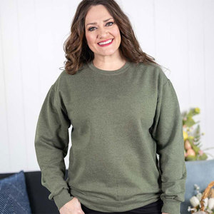 Mujeres Algodón Personalizado Tamaño Baggy Pullover Térmico Azul Sudaderas - Product Image 4