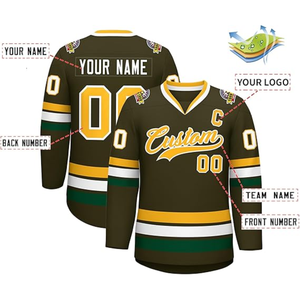 Jersey de Hockey sobre Hielo Sublimado Profesional Moderno, Color Personalizado, Transpirable, 100% Poliéster, Tejido Antibacteriano de Alto Rendimiento - Product Image 6