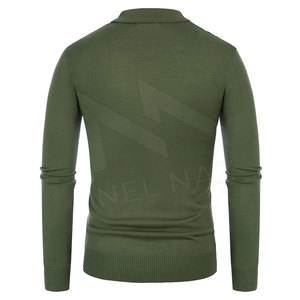 Venta caliente Diseño hecho a medida Slim Fit Hombres Sudadera Nueva Smart Manga larga Transpirable Algodón Tejido a mano con servicio OEM - Product Image 3