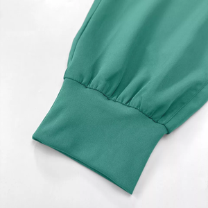 Juego de uniformes médicos para profesionales de la salud Tacto suave 65% Poliéster 35% Algodón Resistente al pilling Juego de exfoliación de enfermeras de 2 piezas - Product Image 3