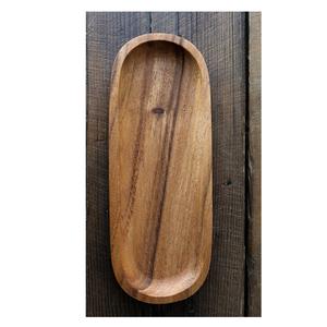 ถาดเสิร์ฟทรงรีทำจากไม้ไผ่ งานฝีมือสวยงาม เป็นมิตรกับสิ่งแวดล้อม ยี่ห้อ NSE สำหรับงานเลี้ยงอาหาร งานสังสรรค์ ราคาขายส่ง อินเดีย - Product Image 3