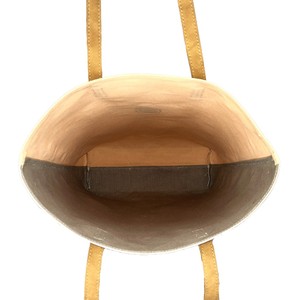 Mignon sac fourre-tout en toile de Bohème bicolore Pugmark pour femmes populaire Vintage fermeture à glissière étanche pour le travail Shopping en plein air - Product Image 6