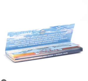 Elementse, OCBs, Blue Connoisseur Rice Smoking King Size Slim Papers con filtros, caja para rolos - Product Image 1