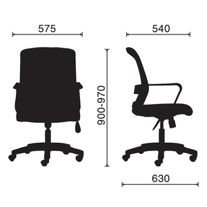 HOM1089-01 Ergonomic Office Chair Minimalist Swivel Base Adjustable Headrest Foldable Anti-Fatigue Backrest Foam Fabric PP <b>Stand</b> - Product Image 4