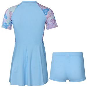 Nouveau Design Filles Enfants Surf Jupe Shorts Maillot De Bain Ensemble 100% Polyester/Spandex Deux Pièces Maillot De Bain Costume Solide Imprimer Plage Baignade - Product Image 2