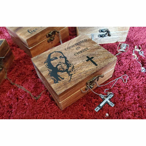 Fabricant-exportateur indien de boîtes en bois de pin poli religieuses, cadeaux gravés du bouddhisme, décoration de prière, Marco Enterprises MN08 - Product Image 2