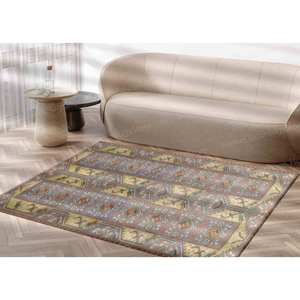 Tapis imprimé de style vintage, décoration antique, cadeau pour lui, turc, marron, tapis fin non tissé - Product Image 2