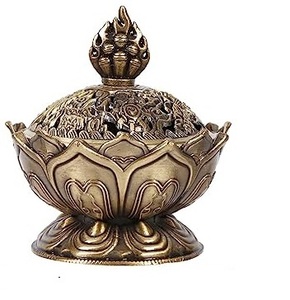 Nuevo estilo exquisito nuevo soporte de palo de incienso portátil de cerámica personalizado para el hogar quemador de incienso de lujo quemador de incienso de Metal - Product Image 1