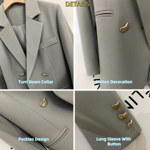 Nouvelle veste universitaire pour homme d'hiver, manches longues, poches, boutons de luxe, logo, 100% coton tricoté, décontractée, unie, coupe ajustée - Product Image 6
