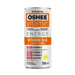 Boisson énergisante Oshee 250ml Classique (Pack de 6) - Contient de la caféine naturelle - Multivitamines - Product Image 3